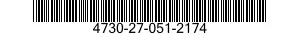 4730-27-051-2174 ADAPTER,STRAIGHT,PIPE TO HOSE 4730270512174 270512174