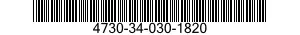 4730-34-030-1820 TEE,HOSE 4730340301820 340301820