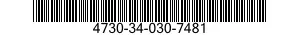 4730-34-030-7481 ADAPTER,STRAIGHT,TUBE TO BOSS 4730340307481 340307481