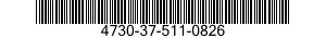 4730-37-511-0826 ADAPTER,STRAIGHT,HOSE TO BOSS 4730375110826 375110826