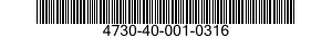 4730-40-001-0316 COUPLING ASSEMBLY,HOSE 4730400010316 400010316