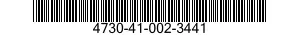 4730-41-002-3441 ADAPTER,STRAIGHT,TUBE TO BOSS 4730410023441 410023441