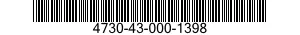4730-43-000-1398 FITTING,LUBRICATION 4730430001398 430001398