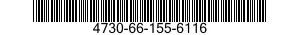 4730-66-155-6116 ADAPTER,STRAIGHT,PIPE TO BOSS 4730661556116 661556116