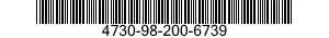 4730-98-200-6739 ADAPTER,STRAIGHT,HOSE TO BOSS 4730982006739 982006739