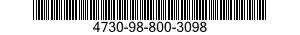 4730-98-800-3098 ADAPTER,STRAIGHT,PIPE TO TUBE 4730988003098 988003098