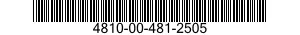 4810-00-481-2505  4810004812505 004812505