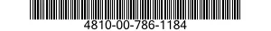 4810-00-786-1184  4810007861184 007861184