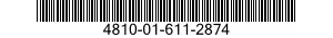 4810-01-611-2874 ACTUATOR,HYDRAULIC-PNEUMATIC,LINEAR 4810016112874 016112874