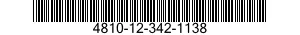 4810-12-342-1138 VALVE ASSEMBLY 4810123421138 123421138