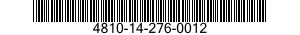 4810-14-276-0012 VALVE,GLOBE 4810142760012 142760012