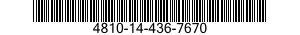4810-14-436-7670 PISTON,VALVE 4810144367670 144367670