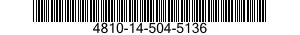 4810-14-504-5136 VALVE,STOP-CHECK 4810145045136 145045136