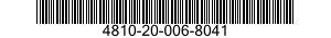 4810-20-006-8041 VALVE,GLOBE 4810200068041 200068041