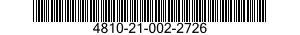 4810-21-002-2726 VALVE,REGULATING,FLUID PRESSURE 4810210022726 210022726