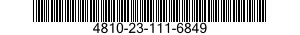 4810-23-111-6849 DECOMPRESSION VALVE 4810231116849 231116849