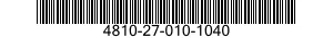 4810-27-010-1040 VALVE,DIAPHRAGM,STOP 4810270101040 270101040