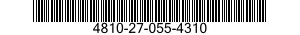 4810-27-055-4310 VALVE ASSEMBLY 4810270554310 270554310
