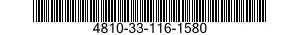 4810-33-116-1580 BODY,VALVE 4810331161580 331161580