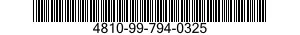 4810-99-794-0325  4810997940325 997940325