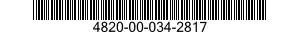 4820-00-034-2817 VALVE,SAFETY RELIEF 4820000342817 000342817