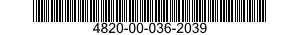 4820-00-036-2039 DISK,VALVE 4820000362039 000362039