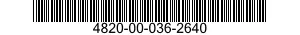 4820-00-036-2640 VALVE ASSEMBLY 4820000362640 000362640