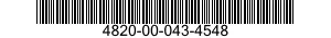 4820-00-043-4548 VALVE 4820000434548 000434548