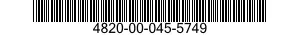 4820-00-045-5749 VALVE,ANGLE 4820000455749 000455749