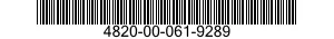 4820-00-061-9289 VALVE,PLUG 4820000619289 000619289