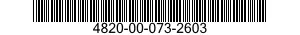 4820-00-073-2603 VALVE,REGULATING,FLUID PRESSURE 4820000732603 000732603