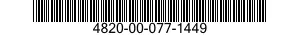 4820-00-077-1449 VALVE,GATE 4820000771449 000771449