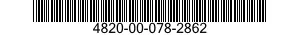 4820-00-078-2862 PLUG,ROTARY,VALVE 4820000782862 000782862