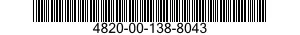 4820-00-138-8043 VALVE,ANGLE 4820001388043 001388043