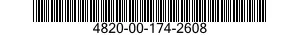4820-00-174-2608 VALVE,ANGLE 4820001742608 001742608