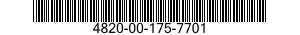4820-00-175-7701 VALVE,GLOBE 4820001757701 001757701