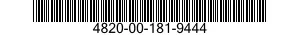 4820-00-181-9444 VALVE,GLOBE 4820001819444 001819444