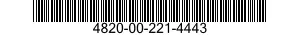 4820-00-221-4443 VALVE,GLOBE 4820002214443 002214443