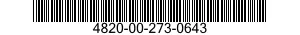 4820-00-273-0643 PARTS KIT,CHECK VALVE 4820002730643 002730643