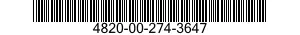 4820-00-274-3647 COCK,PLUG 4820002743647 002743647