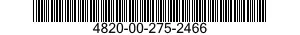 4820-00-275-2466 VALVE,GATE 4820002752466 002752466