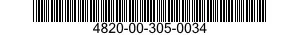 4820-00-305-0034 VALVE,VENT 4820003050034 003050034
