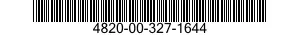 4820-00-327-1644 VALVE,STOP-CHECK 4820003271644 003271644
