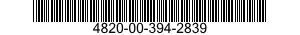 4820-00-394-2839 VALVE ASSEMBLY 4820003942839 003942839
