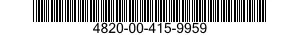 4820-00-415-9959 VALVE,REGULATING,TEMPERATURE 4820004159959 004159959