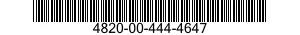 4820-00-444-4647 VALVE,RESTRICTOR CHECK 4820004444647 004444647