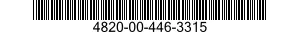 4820-00-446-3315 VALVE,SAFETY RELIEF 4820004463315 004463315