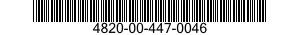 4820-00-447-0046 SEAT,VALVE 4820004470046 004470046