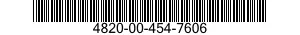 4820-00-454-7606 VALVE,PNEUMATIC TANK 4820004547606 004547606