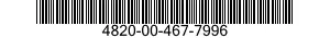 4820-00-467-7996 PLUG,ROTARY,VALVE 4820004677996 004677996